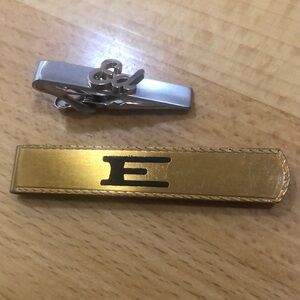 WHO NEEDS A GIFT FOR ED? Swank "Ed" Tie Clip & "E" Money Clip